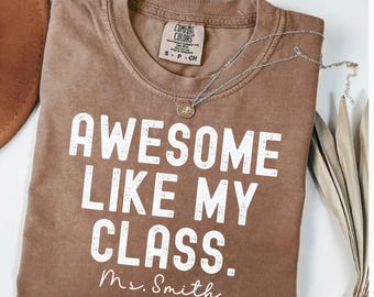 Back to School Shirt Comfort Colors Custom Teacher Shirt Teacher Team Shirts Personalized School Teacher Tee Customized Name Teacher Gifts