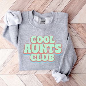 Cool Aunt Club Auntie Favorite Gift Mothers Day Best Bonus Christmas Thanksgiving Unisex Heavy Blend™ Crewneck Sweatshirt