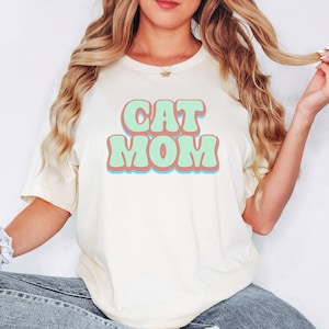 Cat Mom Sweatshirt |  Cat Mom Shirt | Cat Mom Gift | Cat Dad Gift | Cat Shirt | Cat Lovers Kitty Pet Unisex Jersey Short Sleeve Tee