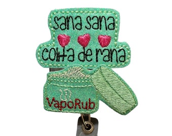 Badge Holder, Mexican Badge Holder, Mexican ID Holder, ID Holder, Lanyard, Mexican Humor Lanyard, Sana, Sana Badge Holder, Colita de rana
