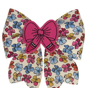 Back to School Bows, School Hair Bows, Pencil Hair Bows, Crayola Hair Bows, Coquette bows, Sailor Bows