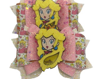 Lazos de princesa, Lazos de princesa de videojuegos, Lazos de coleta bonitos, Lazos shaker, Lazos de personajes, Lazos para fiestas temáticas