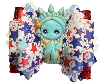Lady Liberty 4. Juli Tumbler Bogen, Unabhängigkeitstag Bogen, Freiheitsstatue Tumbler Bogen