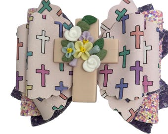 Lazo de paja para vaso con forma de cruz de Pascua, lazos para vaso, lazos de paja para vaso, lazo cruzado pastel, accesorios para vaso