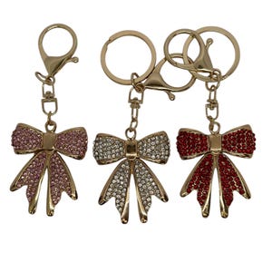 Coquette Bow Tumbler Charm, Bling Purse charms, Diamond Coquette Bow Key Chain, Tumbler Charms, Tumbler Accessories, Straw Bling Charm