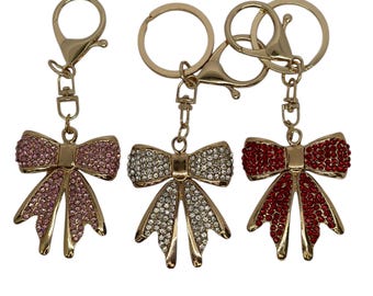 Coquette Bow Tumbler Charm, Bling Purse charms, Diamond Coquette Bow Key Chain, Tumbler Charms, Tumbler Accessories, Straw Bling Charm