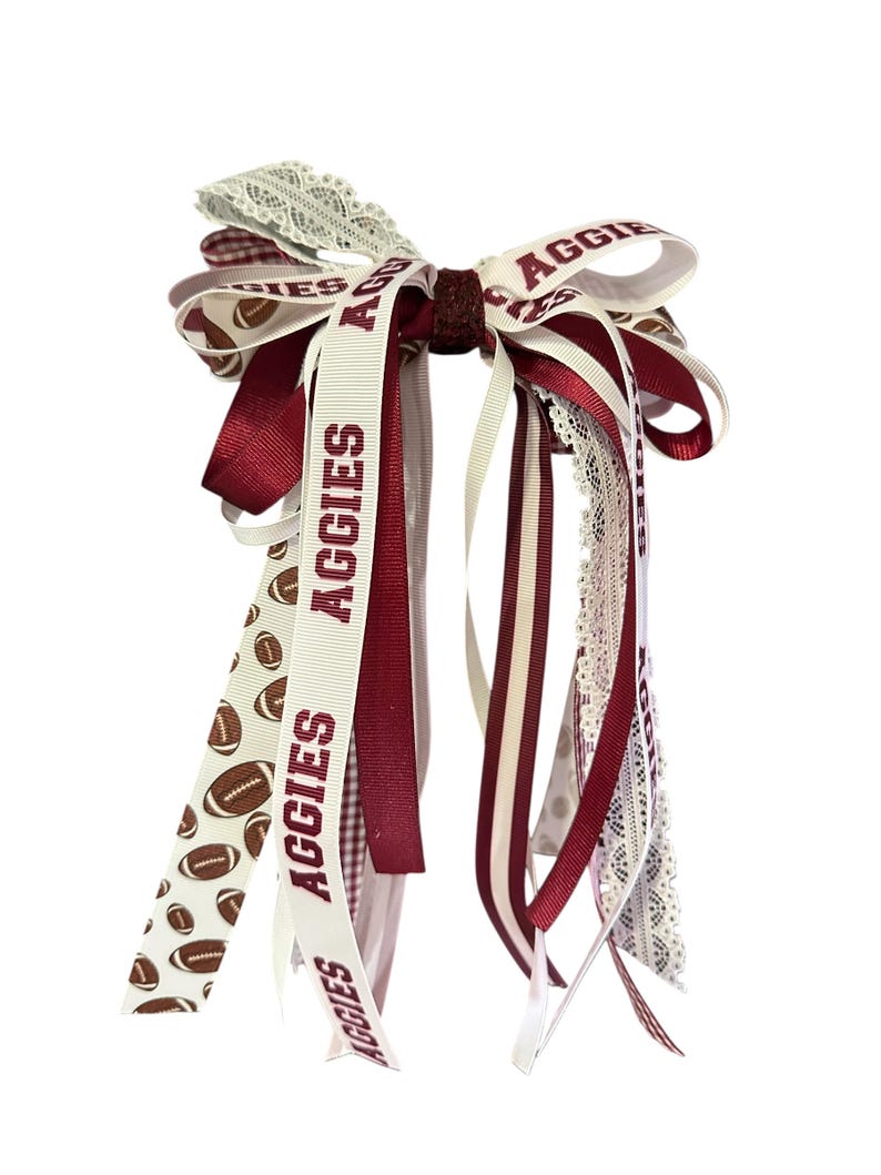 Texas College Football Boot Bows, Texas University Tote Charms, County ...