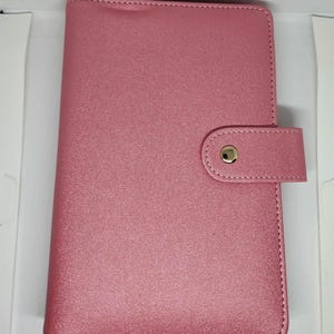 Raccoglitore My Girl A6 con 3 risparmi fronte-retro e buste rosa abbinate