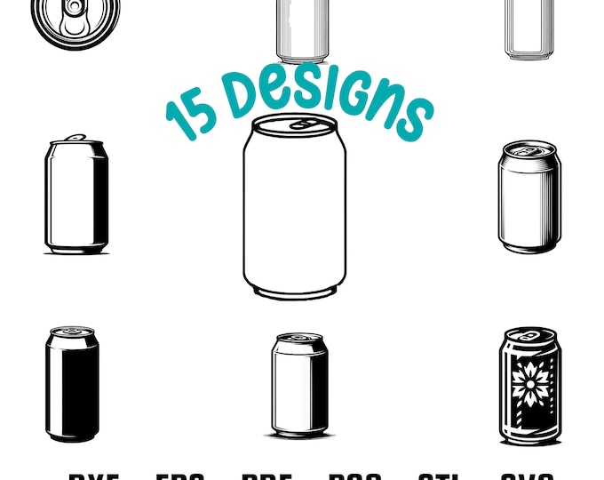 Aluminum Beer Can Svg, Soda Can Svg, Pop Can Svg, Blank Template