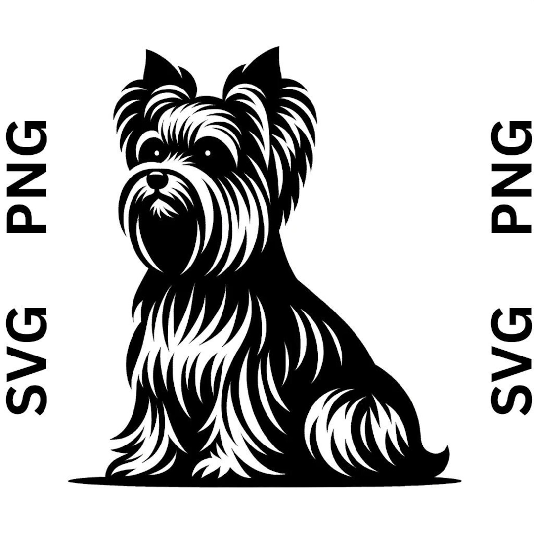 Yorkie Svg File SITING YORKSHIRE TERRIER Svg, Siting Yorkshireterrier Svg Files for ...