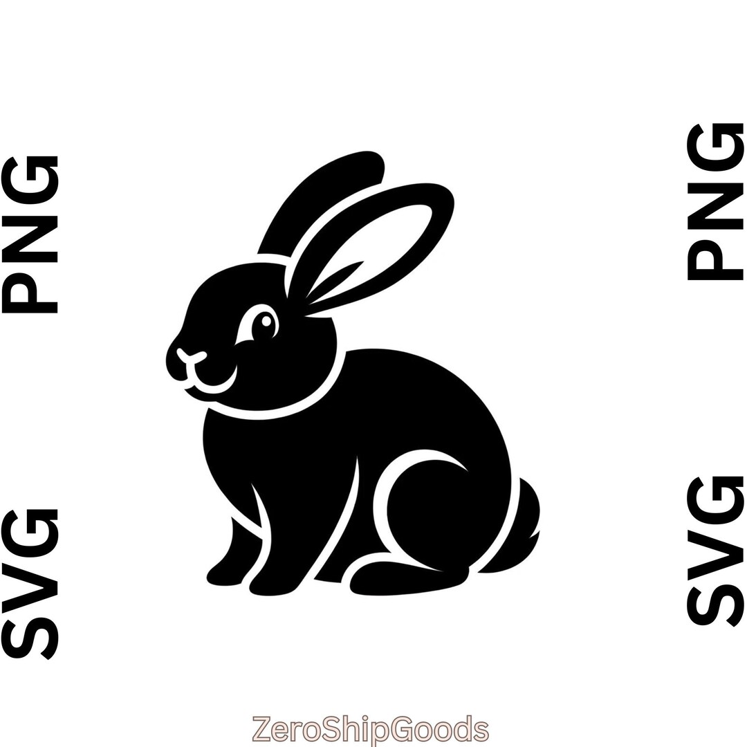 Rabbit SVG, Bunny Svg Files for Laser, Svg Files for Cricut, Silhouette ...