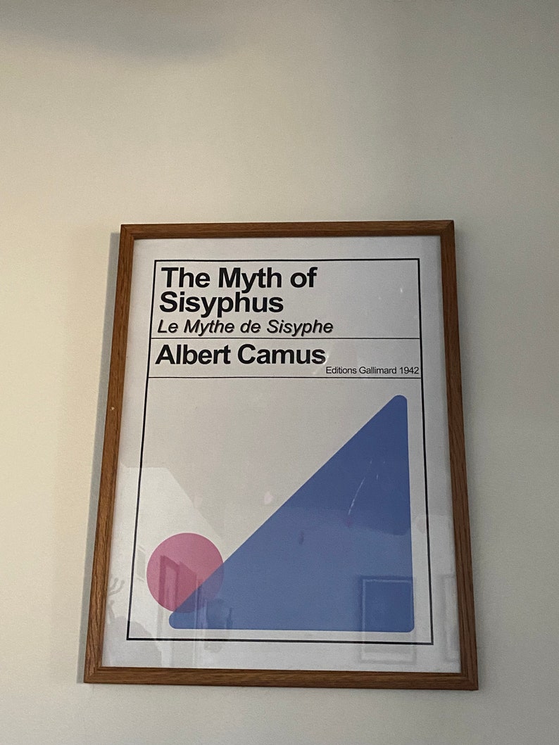 The Myth of Sisyphus by Albert Camus Book Print Etsy Finland