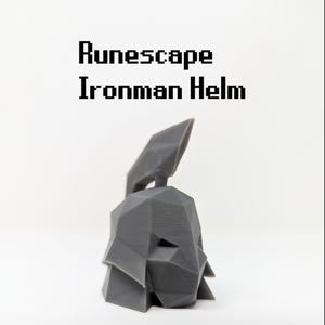 RuneScape Ironman Helm OSRS - Magnet ODER Display - RuneScape Geschenk für Männer