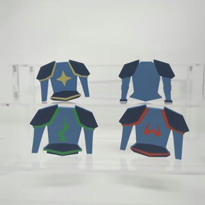 Runescape Armour Magnet Set – 3D Printed OSRS Gamer Gift