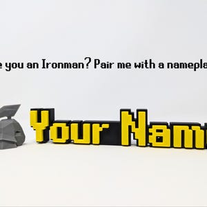 Personalized Old School Runescape OSRS Name Plate Sign Gamer Gift Custom Plaque Customized Gift for him Gaming Games Room Office RS Men