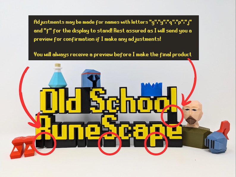 Personalized Old School Runescape OSRS Name Plate Sign Gamer Gift Custom Plaque Customized Gift for him Gaming Games Room Office RS Men