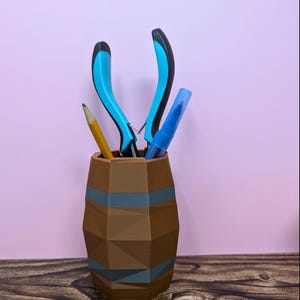 Desk Organizer Runescape OSRS - Barrel, Jug, Beer - Old school runescape pencil holder pen desktop desk organize gaming gift room decor cup
