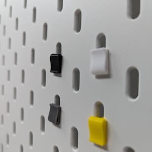 IKEA SKADIS Photo Clips - Set of 4 - Minimalistic - pegboard Uppspel accessories office work station fancy gift for her him gift photos clip