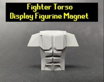 RuneScape Fighter Torso - 3D Printed Display Figurine or Magnet
