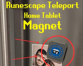 Imán de casa de teletransporte de Runescape, regalo para gamers de OSRS