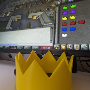 Partyhat Runescape OSRS Gaming Party Hat crown for game room decor gift for men gamer fancy gift idea gaming partyhats rs3 rs present gifts life size cosplay runefest wearable