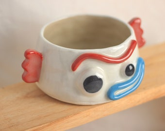 Forky Ceramic Bowl Trinket Dish, Toy Story Gift, Small Trinket, Small Bowl, Handmade Gift, Cute Disney Gift, Jewelry Trinket Toy Story Decor