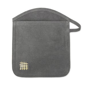 Suede Oven Mitt - Gray