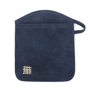 Suede Oven Mitt - Navy