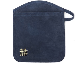 Suede Oven Mitt - Navy