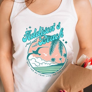 Addison's Beach Tank, Addison's Disease Humor, Addison's Humor, Adrenal Insufficiency Clothing, Just Add Salt Tank Top, Adrenal Glands Humor