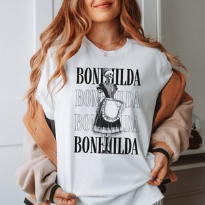 Bonehilda Makin' Magic Band Tee | The Sims Skeleton Maid Bonehilda Emo Band Tee | Soft Style Unisex T-Shirt for Sims Fans