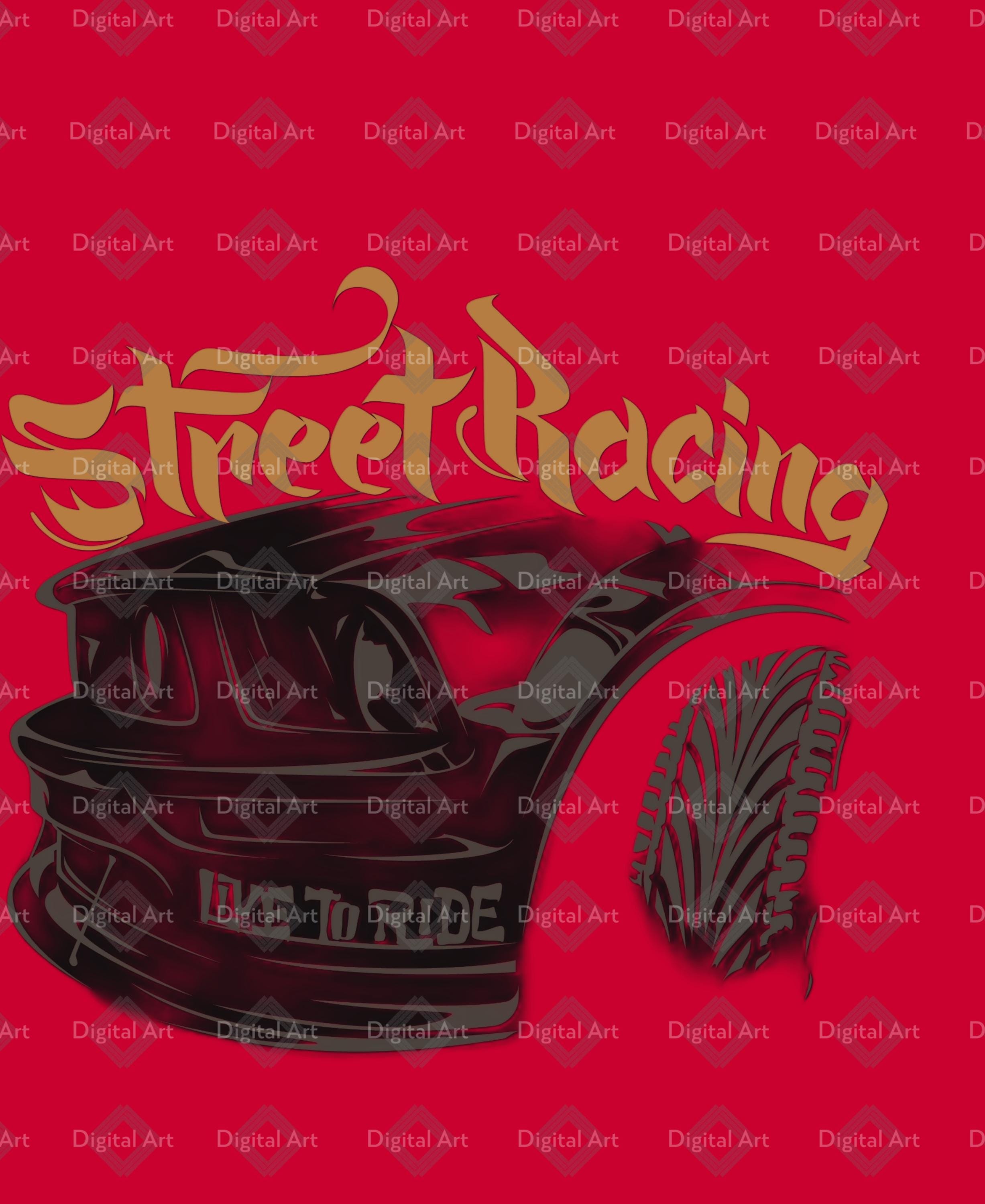 Street Racing SVG & PNG Clipart - Bold Automotive Design - Perfect for ...