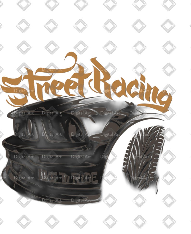Street Racing SVG & PNG Clipart - Bold Automotive Design - Perfect for ...