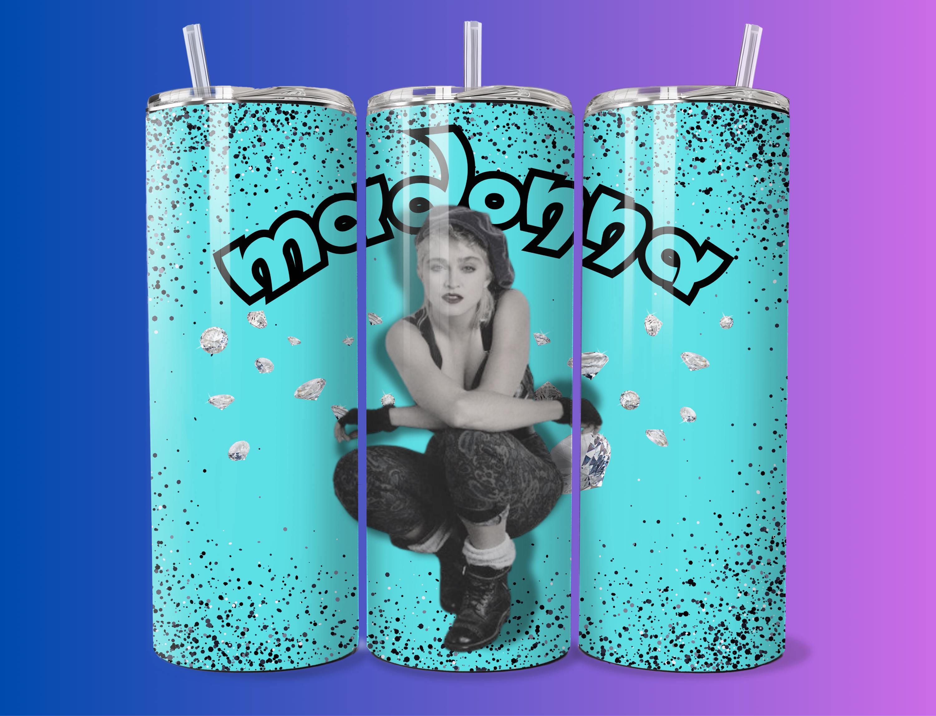 Madonna 80s Tumbler with Lid and Straw