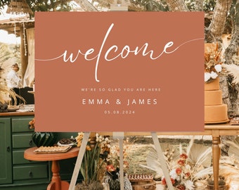 Modern Wedding Welcome Sign, Wedding Sign Modern, Modern Wedding Sign, Wedding Sign Minimalistic, Wedding Sign Minimalist, Boho Wedding Sign