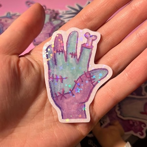 Zombie hand sticker