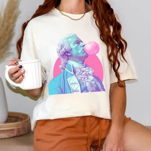 Bubble Gum Shirt,  Chewing Gum Tee, Comfort Colors Unisex T-Shirt, Funny Pop Art Tshirt, Gift for Gum Lovers, Fun Presidential Shirt