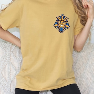 Koszula Faraona, Styl Starożytnego Egiptu, Egipska Historia Sztuki, Unikalna Koszulka Graficzna, Prezent dla Miłośników Historii, Mityczny Projekt Faraona