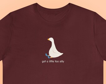Silly Goose Shirt, Funny Mental Health Tee, Joke TShirt, Grippy Sock Humor, Quirky Gift Idea