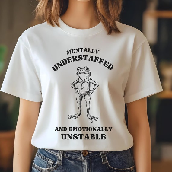 Funny Frog Shirt Weirdcore Clothing Retro Vintage Frog Unstable Graphic TShirt Mental Health Meme Shirt Weird Shirt Oddly Specific Silly Tee