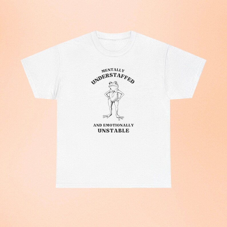 Funny Frog Shirt Weirdcore Clothing Retro Vintage Frog Unstable Graphic TShirt Mental Health Meme Shirt Weird Shirt Oddly Specific Silly Tee image 2