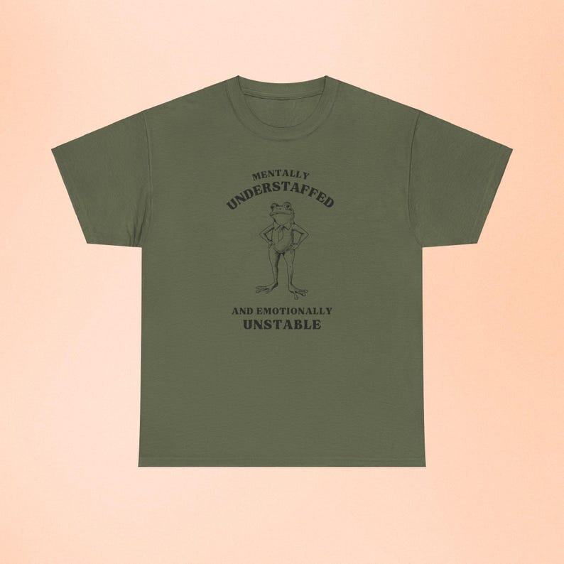 Funny Frog Shirt Weirdcore Clothing Retro Vintage Frog Unstable Graphic TShirt Mental Health Meme Shirt Weird Shirt Oddly Specific Silly Tee image 4