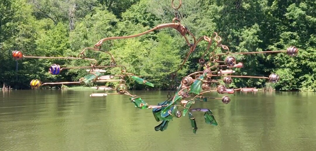 REPEATER Mobile: Mockingbird & Pink Dogwood Sculpture - Etsy