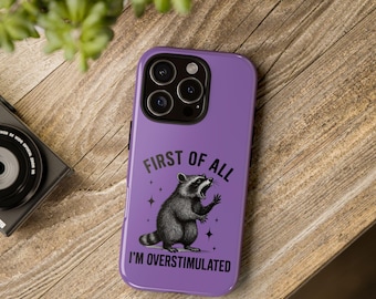Waschbär Handyhülle Robuste Hülle, Waschbär Design, Panda, niedlicher Waschbär, Waschbär Liebhaber Geschenk, Waschbär Kunst, Lustige Handyhülle