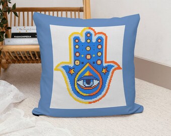 Mano di Fatima Hamsa Schema PDF a mano per punto croce