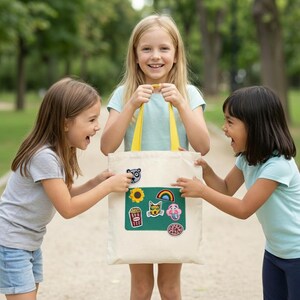 StickieTote - Hook-and-Loop Fastener Compatible Tote Bag