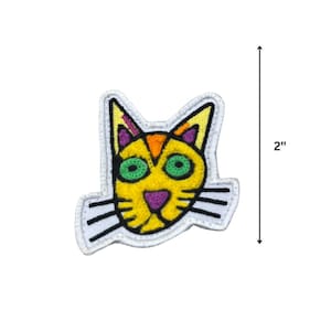 Furry Chenille Cat and Animal Patches: Hook-and-Loop Embroidery by Inclusion Art