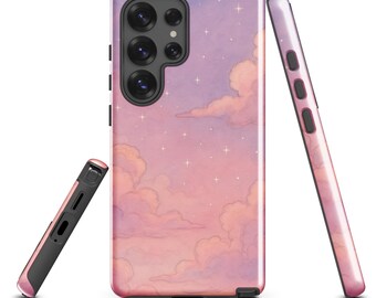 Pastel Pink Cloud Phone Case: Kawaii Samsung Tough Case