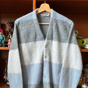 Medium 60s Baby Blue Mohair Cardigan by Campus Wool Blend - Etsy Medium 60s Baby Blue Mohair Cardigan by Campus Wool Blend - Etsy