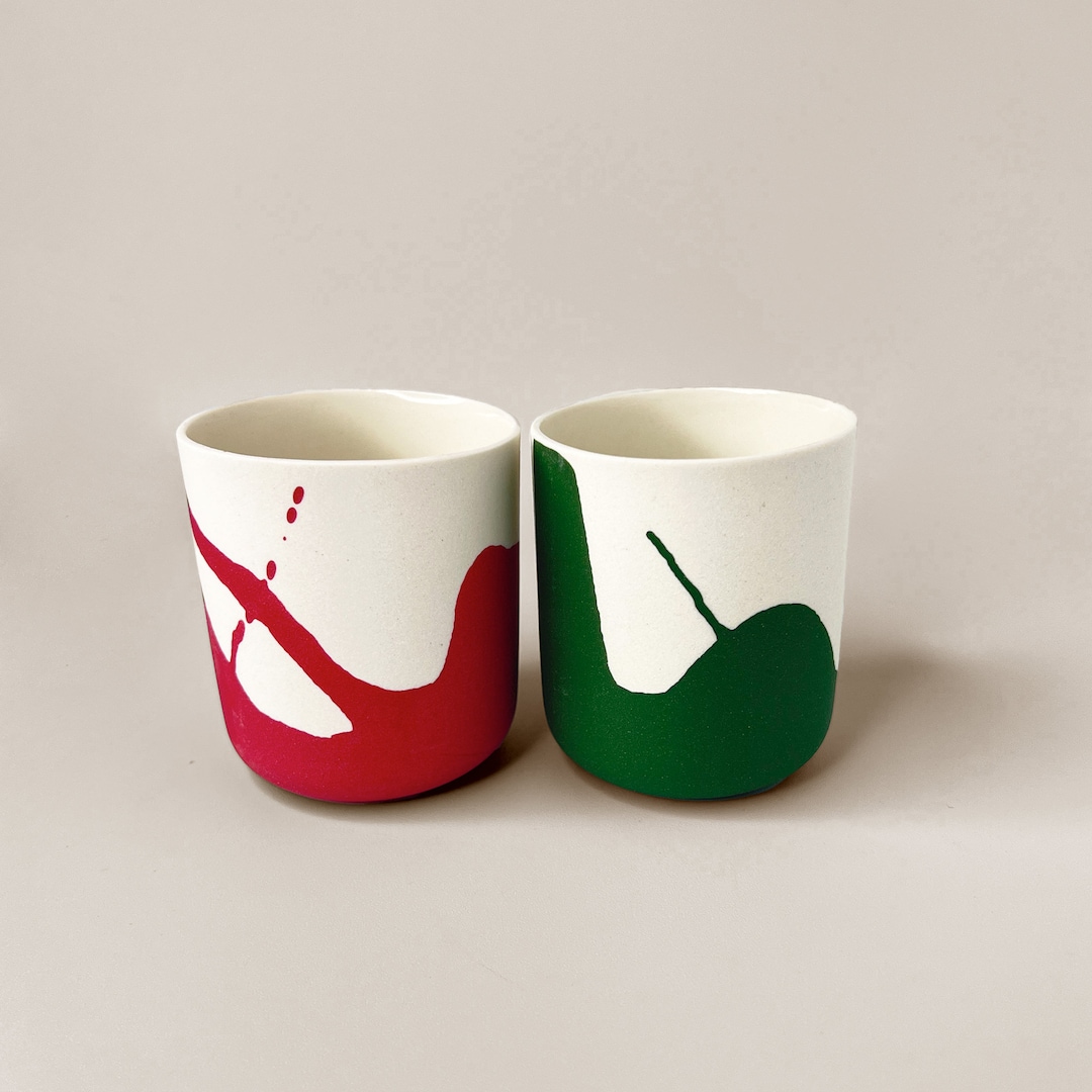 Handleless Design Cups Handleless Porcelain Tea Cup: Matte Glazed Ceramic Mug (6oz) - Etsy